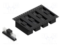 Connector: pin strips; pin header; male; PIN: 24; 2.54mm; SMT; 2x12