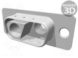 Special D-Sub; PIN: 2(2+0); male; w/o special terminals