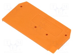 End/partition plate; Application: 280-9; orange; 2.5x28x53mm