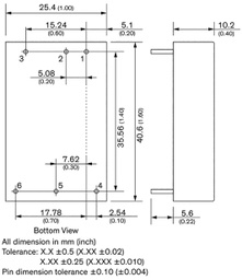 Converter: DC/DC; 20W; Uin: 36÷160V; Uinsul: 3000V