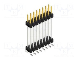 Connector: pin strips; pin header; male; PIN: 16; 2.54mm; SMT; 2x8