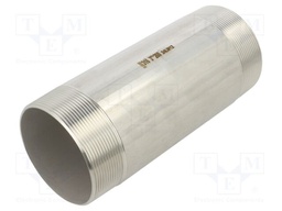 Splice terminal: connector pipe; stainless steel AISI 316L