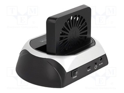 Docking station; USB 3.2 Gen 2; plastic; white,black