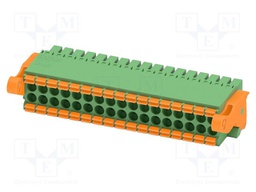 PCB connector, nominal cross section: 1.5 mm2, color: green,