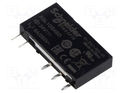 Power Relay, SPDT, 24 VDC, 6 A, Zelio RSL Series, Socket