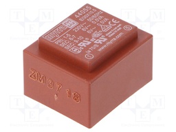 Transformer: encapsulated; 1VA; 230VAC; 6V; 6V; 83mA; 83mA