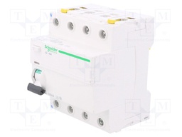RCD breaker; Inom: 40A; Ires: 500mA; Poles: 4; 400V; Mounting: DIN