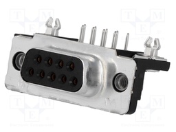 D-Sub; PIN: 9; socket; HD 20; female; angled 90°; THT; UNC4-40