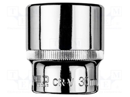 Socket; 6-angles,socket spanner; HEX 30mm; 1/2"