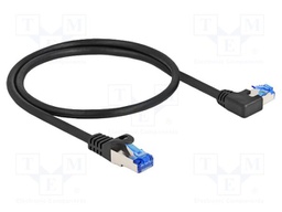 Patch cord; S/FTP; Cat: 6a; RJ45 plug,RJ45 left angled plug; LSZH