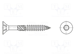 Screw; for wood