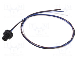 Connector: M12; socket; male; straight; with lead; PIN: 4; 0.34mm2