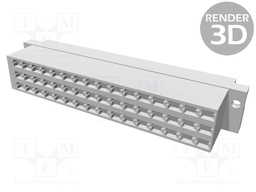 Socket; DIN 41612; type E; female; PIN: 48; a+c+e; crimped; straight