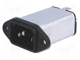 Connector: AC supply; socket; male; 1A; 250VAC; IEC 60320; -25÷85°C