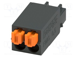 PCB connector, nominal cross section: 0.5 mm?, color: black,