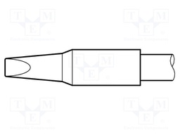 Tip; chisel; 2.7x1mm; longlife