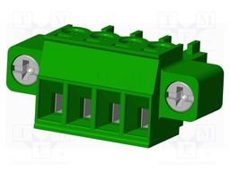 Connector: pluggable terminal block; plug; female; straight; 10A