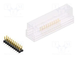 Connector: pin strips; pin header; male; PIN: 20; 2.54mm; SMT; 2x10