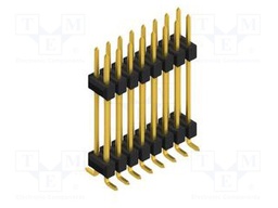 Connector: pin strips; pin header; male; PIN: 16; 2.54mm; SMT; 2x8