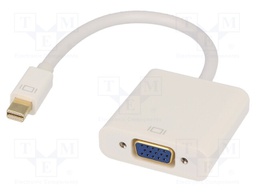 Adapter; D-Sub 15pin HD socket,mini DisplayPort plug; 0.15m