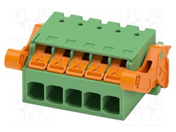 PCB connector, nominal cross section: 2.5 mm2, color: green,