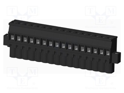 Connector: pluggable terminal block; plug; female; angled 90°