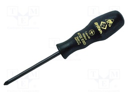 Screwdriver; Phillips; Size: PH1; ESD; Blade length: 80mm