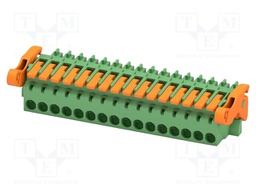 PCB connector, nominal cross section: 1.5 mm2, color: green,