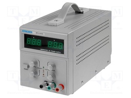 Power supply: laboratory; Channels: 1; 0÷30VDC; 0÷3A; Plug: EU