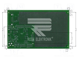 Board: universal; double sided,prototyping; W: 100mm; L: 160mm