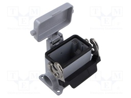 Enclosure: for HDC connectors; C-TYPE; size 57.27; Gland holes: 1