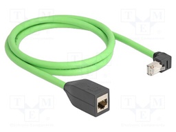 Extender Ethernet; SF/UTP; Cat: 6a; Cu; 1m; PUR; green; 26AWG