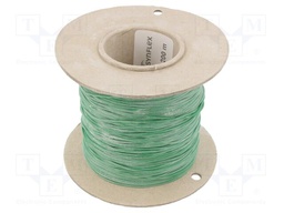 Insulating tube; Mat: silicone; green; Øint: 0.8mm