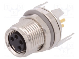Connector: M8; female; PIN: 4; socket; 30V; IP67; Polarisation: A