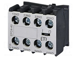 Auxiliary contacts; Series: CECO.4P; Leads: screw; Mounting: front