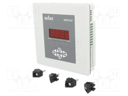 On panel; 4-digit LED; 144x144x55mm; 40÷300V; I AC: 1/5÷.9999A