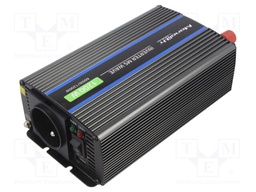 Converter: DC/AC; 600W; Uout: 230VAC; 12VDC; Out: mains 230V,USB