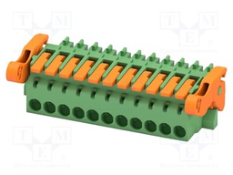 PCB connector, nominal cross section: 1.5 mm2, color: green,
