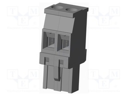 Connector: pluggable terminal block; plug; female; angled 90°
