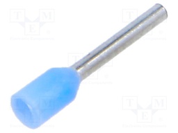 Tip: bootlace ferrule; insulated; copper; 0.25mm2; 8mm; tinned