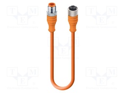 Cable: for sensors/automation; M12; PIN: 4; 500mm; plug; 50VAC; 4A