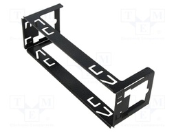 Universal mounting half frame; 1 DIN; Blaupunkt,Philips; black
