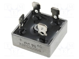 Single-phase bridge rectifier; Urmax: 50V; If: 50A; Ifsm: 500A