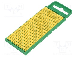 Markers for cables and wires; Label symbol: U; 0.8÷2.2mm; yellow