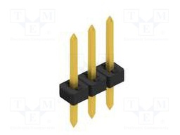 Connector: pin strips; pin header; male; PIN: 3; 2mm; THT; 1x3; 100V