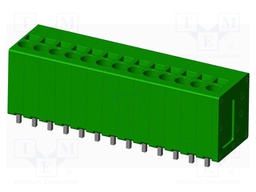 Connector: PCB terminal block; terminal; Plating: tinned; on PCBs