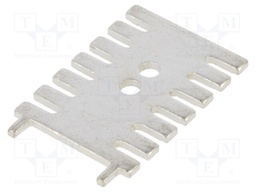 Heatsink: extruded; flat; TO220; silver; L: 31.8mm; W: 23.2mm; copper