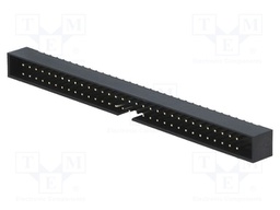 Socket; IDC; male; PIN: 64; straight; THT; gold flash; 2mm