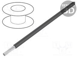 Wire; MIL-DTL-16878/6 (Type ET); stranded; Cu; 28AWG; dark grey
