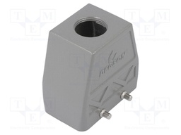 Enclosure: for HDC connectors; size D10B; for cable; straight
